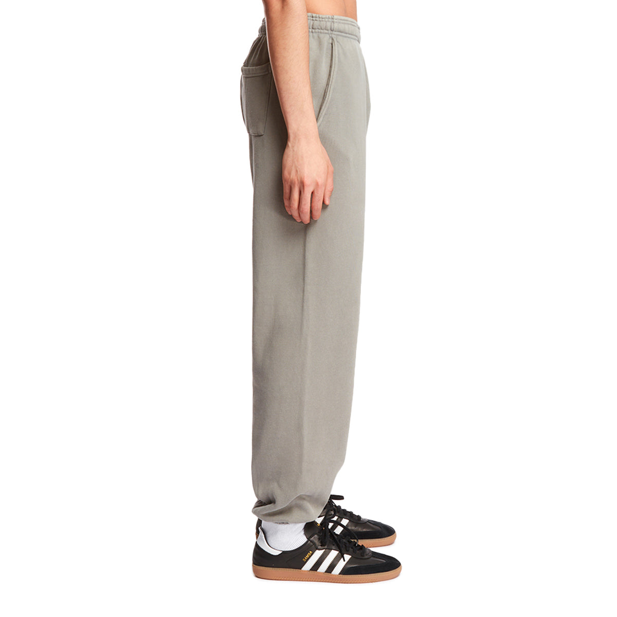 Gray Cotton Heavy Sweatpants | ENTIRE STUDIOS - Antonia