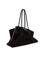 Black Suede La Passeggiata Bag | PDP | Antonia