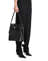 Black Belted Bucket Bag | PDP | Antonia