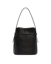 Black Belted Bucket Bag | PDP | Antonia