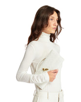 White Andiamo Clutch - Bottega Veneta women | PLP | Antonia