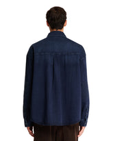 Blue Anagram Denim Shirt | PDP | Antonia