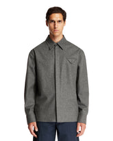 Gray Light Flannel Shirt - Bottega Veneta men | PLP | Antonia