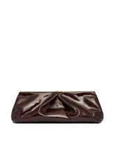 Dark Brown Leather Clutch - Women's pouches | PLP | Antonia