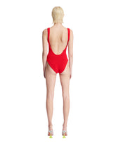 Red Square Neck Swimsuit | PDP | dAgency