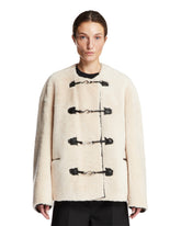 White Shearling Jacket - Women | PLP | Antonia