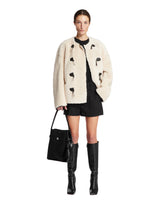 White Shearling Jacket - Women | PLP | Antonia