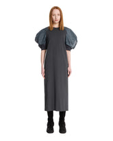 Black Balloon Sleeve Dress | PDP | Antonia