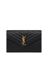 Black Cassandre Chain Wallet - SAINT LAURENT | PLP | Antonia