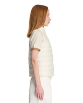 White Liane Packable Gilet | PDP | Antonia