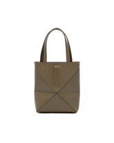 Borsa Puzzle Fold Tote Mini Verde | PDP | Antonia