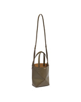 Borsa Puzzle Fold Tote Mini Verde - Loewe donna | PLP | Antonia