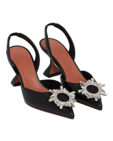 Black Begum 70 Sandals - Amina muaddi women | PLP | Antonia