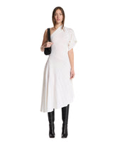 White Asymmetric Knit Dress - Women | PLP | Antonia