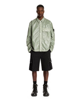 Green Rubberized Muslin-TC Overshirt - Men's jackets | PLP | Antonia