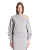 Gray Cut-Out Sweatshirt - Women's clothing | PLP | Antonia