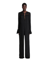 Black Satin Jumpsuit - SAINT LAURENT | PLP | Antonia