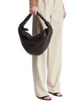 Dark Chocolate Large Fortune Croissant Bag - Women's handbags | PLP | Antonia