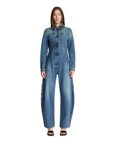 Blue Denim Jumpsuit - Women | PLP | Antonia