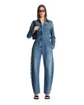 Blue Denim Jumpsuit - Women | PLP | Antonia