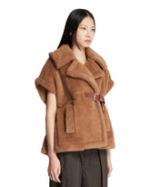 Brown Teddy Short Cape | PDP | Antonia