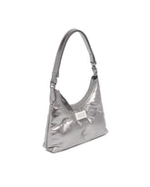 Silver Small Glam Slam Hobo Shoulder Bag | PDP | Antonia