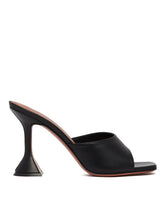 Black Leather Lupita Mules - Women's shoes | PLP | Antonia