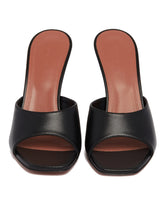 Black Leather Lupita Mules | PDP | Antonia