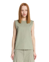 Green Cotton Top - ENTIRE STUDIOS | PLP | Antonia