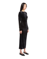 Black Velvet Midi Dress | PDP | dAgency