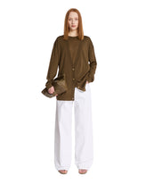 Brown Virgin Wool T-Shirt | PDP | Antonia