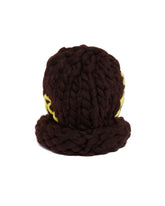 Brown Logo Knitted Cap | PDP | Antonia