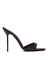 Brown Lidia Mules - PARIS TEXAS WOMEN | PLP | Antonia