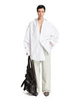White Outerwear Oversize Shirt | PDP | dAgency