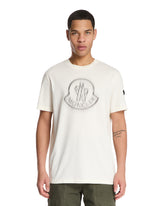 White T-Shirt with Gradient Logo - MONCLER | PLP | Antonia