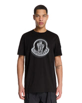 Black T-Shirt with Gradient Logo - MONCLER | PLP | Antonia