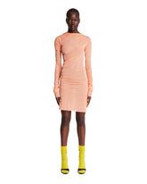 Orange Draped Mini Dress - DRIES VAN NOTEN WOMEN | PLP | Antonia