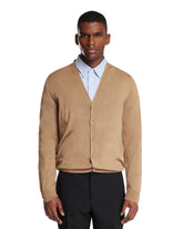 Brown Cardigan With FF Detail - Men | PLP | Antonia