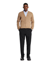 Brown Cardigan With FF Detail - Men | PLP | Antonia