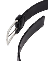 Black Leather Intrecciato Belt - BOTTEGA VENETA | PLP | Antonia