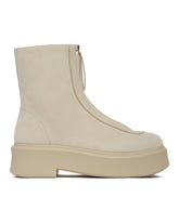 Beige Zipped Boots | PDP | Antonia