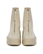 Beige Zipped Boots | PDP | Antonia