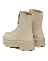 Beige Zipped Boots | PDP | Antonia