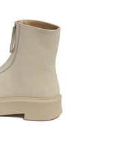 Beige Zipped Boots | PDP | Antonia