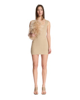 Beige Crochet Mini Dress - Women | PLP | Antonia