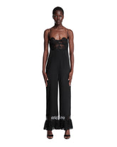 Black Silk And Lace Jumpsuit - SAINT LAURENT | PLP | Antonia