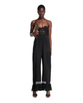 Black Silk And Lace Jumpsuit - SAINT LAURENT | PLP | Antonia