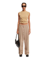 Beige Fold-Up Trousers | PDP | Antonia