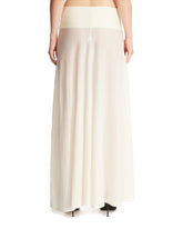 White Fluid Knitted Skirt | PDP | Antonia