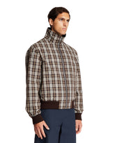 Blue Reversible Check Blouson | PDP | Antonia